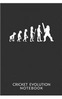 Evolution Cricket: Personal Planner 24 month 100 page 6 x 9 Dated Calendar Notebook For 2020-2021 Academic Year