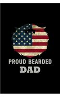 Proud Bearded Dad: 110 Game Sheets - SeaBattle Sea Battle Blank Games - Soft Cover Book for Kids for Traveling & Summer Vacations - Mini Game - Clever Kids - 110 Lined