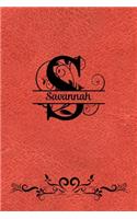 Split Letter Personalized Name Journal - Savannah