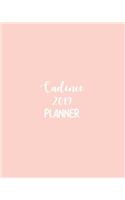 Cadence 2019 Planner: Calendar with Daily Task Checklist, Organizer, Journal Notebook and Initial Name on Plain Color Cover (Jan Through Dec), Cadence 2019 Planner