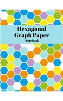 Hexagonal Graph Paper Notebook with 1/2 Inch Hexagons