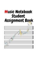 Music Notebook Student Assignment Book