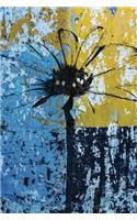 Peeling Paint and a Daisy - Lined Notebook