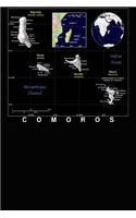 Modern Day Map of Comoros Islands Journal