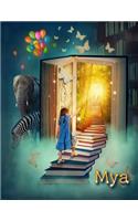 Mya: Personalized Book with Name, Notebook, Journal, Diary, 105 Lined Pages, 8 1/2