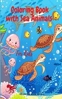 Coloring Book with Sea Animals - Sea Life Coloring Book