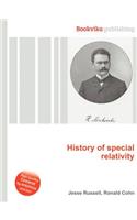 History of Special Relativity: (English)