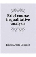 Brief Course in Qualitative Analysis