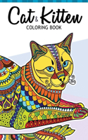 Cat and Kitten Coloring Book