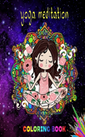 Yoga meditation coloring book