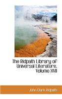 The Ridpath Library of Universal Literature, Volume XVII