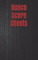Bunco Score Sheets