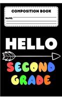 Composition Book Hello Second Grade