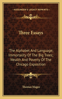 Three Essays
