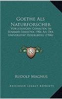 Goethe Als Naturforscher