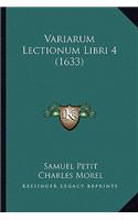 Variarum Lectionum Libri 4 (1633)