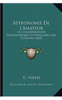 Astronomie De L'Amateur