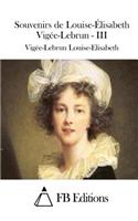 Souvenirs de Louise-Élisabeth Vigée-Lebrun - III
