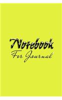 Notebook For Journal