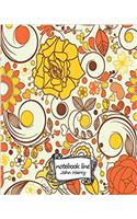 Notebook Line Line Flower Diary No.4