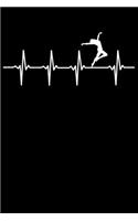 Dancer Notebook: Dance Heartbeat 6 x 9 (A5) Graph Paper Squared Journal Gift for Dancers And Dancing Lovers (108 Pages)