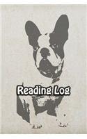 Reading Log: Book Review Journal Notebook Gift For Book Lovers Adults Boys Girls Kids - Reader Record and Share - Dog Boston Terrier Cover