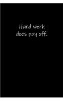 Hard work does pay off.