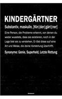 Kindergärtner Notizbuch