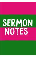 Sermon Notes