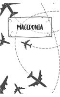 Macedonia: Ruled Travel Diary Notebook or Journey Journal - Lined Trip Pocketbook for Men and Women with Lines