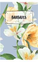 Barbados: Ruled Travel Diary Notebook or Journey Journal - Lined Trip Pocketbook for Men and Women with Lines