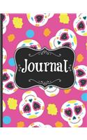 Journal: Notebook: Sugar Skull Goth Lined Journal for kids