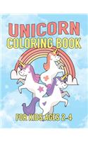 Unicorn Coloring Book for Kids Ages 2-4