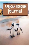 African Penguin journal: Blank Lined Gift notebook For African Penguin lovers