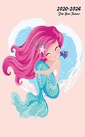 2020-2024 Five Year Planner: 60-Month Schedule Organizer 8.5 x 11 with Mermaid Cover (Volume 2)