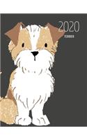 2020 Terrier: Dated Weekly Planner With To Do Notes & Dog Quotes - Terrier Brown White(100 Awesome Calendar Planners for Dog Owners Dark)