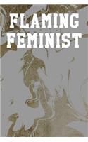 Flaming Feminist: Graph Paper Notebook 6"x9" 120 Pages