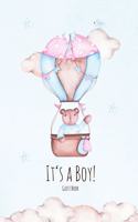 It's A Boy!: A baby shower guest book with cute watercolor illustrations