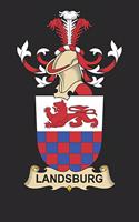 Landsburg: Landsburg Coat of Arms and Family Crest Notebook Journal (6 x 9 - 100 pages)