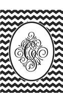 Monogram G 2018-2019 Coloring Academic Planner: Coloring Book Monthly and Weekly Black Chevron Student Calendar Planner 13 Months