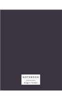 Notebook magic lover: Purple cover and Lined pages, Extra large (8.5 x 11) inches, 110 pages, White paper(1 Purple Notebook)