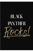 Black Panther Rocks!: Black Panther Diary Journal Notebook