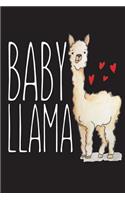 Baby Llama: Animal Lover Gift Sketchbook and Notebook for Writing, Drawing, Doodling and Sketching 6" x 9"