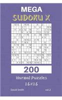 Mega Sudoku X - 200 Normal Puzzles 16x16 Vol.2