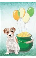 Wire Haired Jack Russell: Notebook - Happy St Patrick's Day from Awesome Dogs(73 College Ruled Blank Holiday Notebooks for Pup Owners)