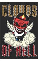 Clouds of Hell: Blank Lined Notebook for Vaper and Steamer