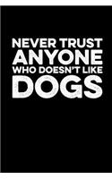 Never Trust Anyone Who Doesn't Like Dogs