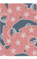 Whale Journal: Orca Whale Journal/Notebook in Cute Pink Whale Background(Blank Notebooks and Journals)