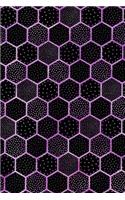 Journal Notebook Polka Dots and Hexagons Pattern 9