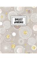 Bullet Journal: Flawless Gold - 150 Dot Grid Pages (Size 8x10 Inches) - With Bullet Journal Sample Ideas